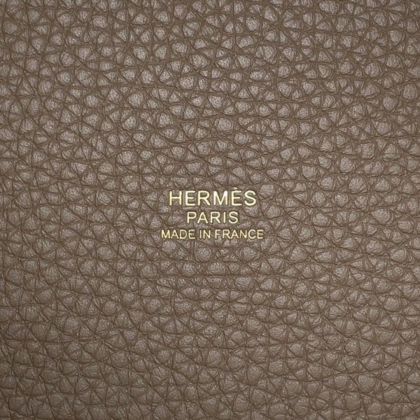 エルメス ハンドバッグ ピコタンロックPM エトゥープ/ゴールド金具 トリヨンクレマンス K刻印