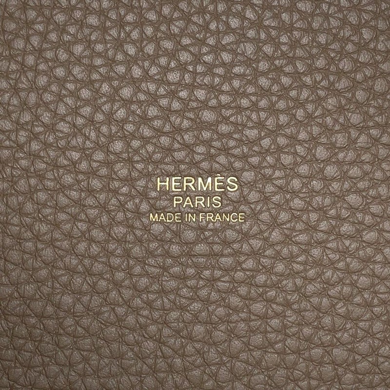 エルメス ハンドバッグ ピコタンロックPM エトゥープ/ゴールド金具 トリヨンクレマンス K刻印