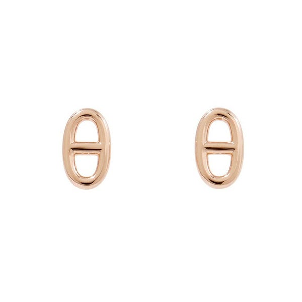 エルメス ピアス シェーヌダンクル スタッド K18PGピンクゴールド HERMES ジュエリー アクセサリー