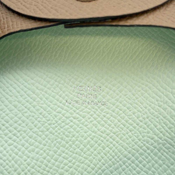 エルメス コインケース バスティア ヴェルソ アルザン/ヴェールペパーミント エプソン W刻印