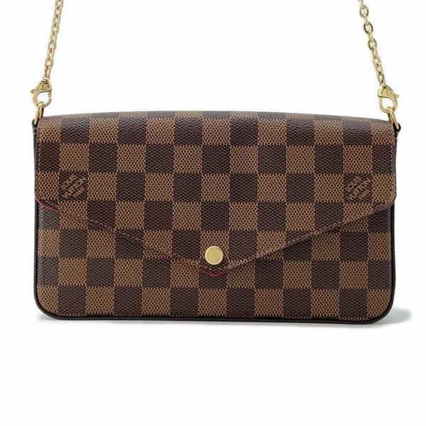 ルイヴィトン 長財布 ダミエ・エベヌ ポシェット・フェリシー N40492 LOUIS VUITTON チェーンショルダーバッグ