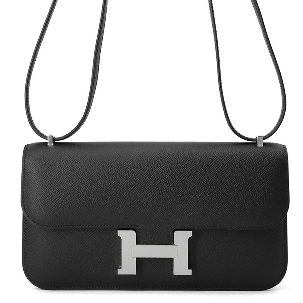 エルメス　コンスタンスエラン　ミラー/ミロワール　ブルーグラシエ　エプソン　シルバー金具　ショルダーバッグ 【新品 HERMES - エルメス コンスタンスエラン ミラー/ミロワール ブルー