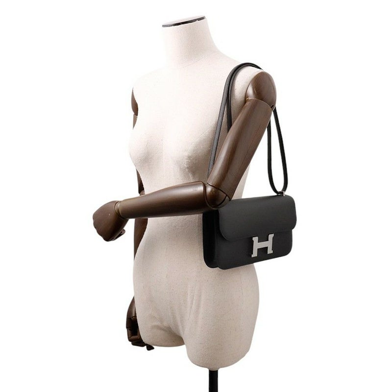 エルメス コンスタンス エラン ミロワール ブラック/シルバー金具 エプソン W刻印 黒