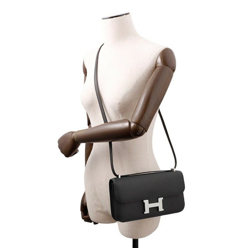 エルメス コンスタンス エラン ミロワール ブラック/シルバー金具 エプソン W刻印 黒