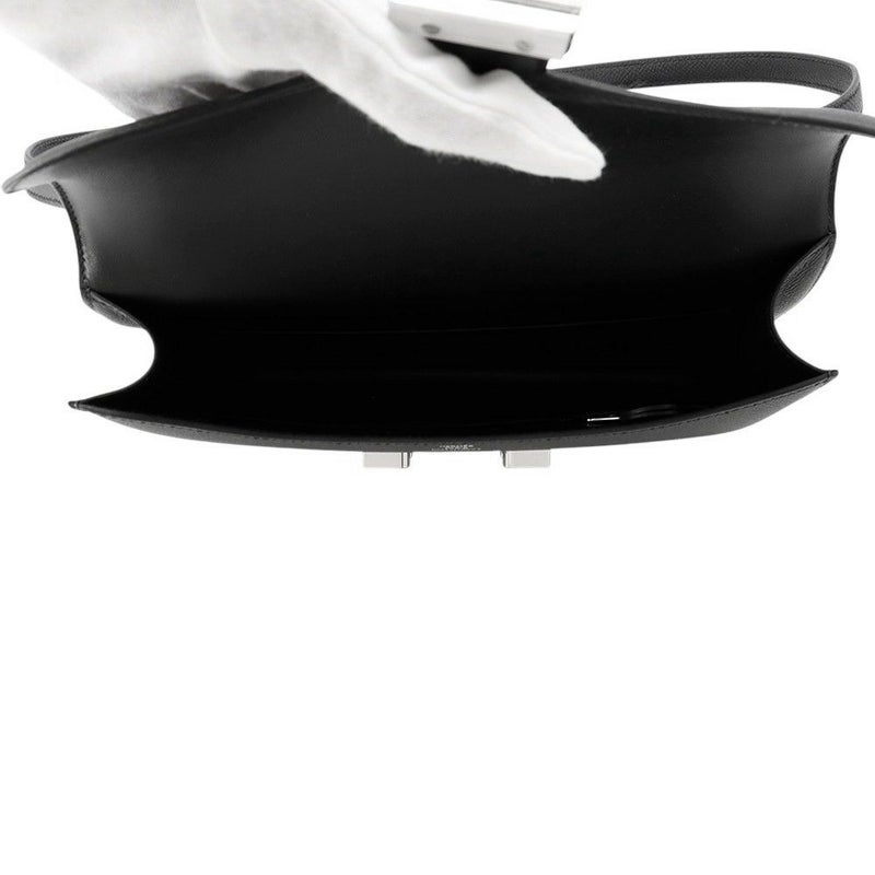 エルメス コンスタンス エラン ミロワール ブラック/シルバー金具 エプソン W刻印 黒