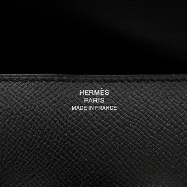 エルメス コンスタンス エラン ミロワール ブラック/シルバー金具 エプソン W刻印 黒