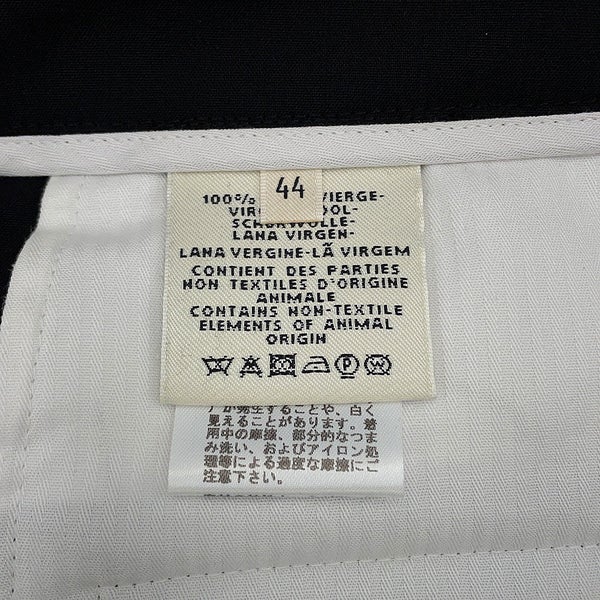 エルメス パンツ ダブルボタン ワイド ショートパンツ ウール レディース44 HERMES ボトムス 黒
