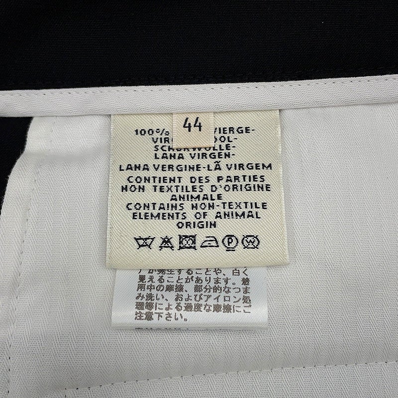 エルメス パンツ ダブルボタン ワイド ショートパンツ ウール レディース44 HERMES ボトムス 黒