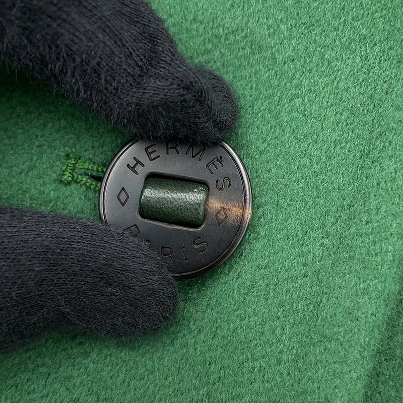 エルメス コート ロングベスト セリエボタン カシミヤ レディースサイズ42 HERMES アウター