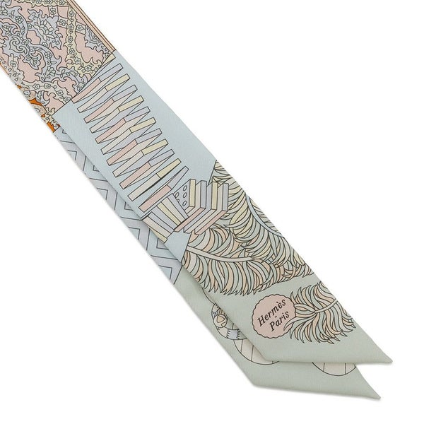 エルメス スカーフ ツイリー 杖傘と決闘 De l'Ombrelle aux Duels Vieux HERMES シルクツイル 2021秋冬