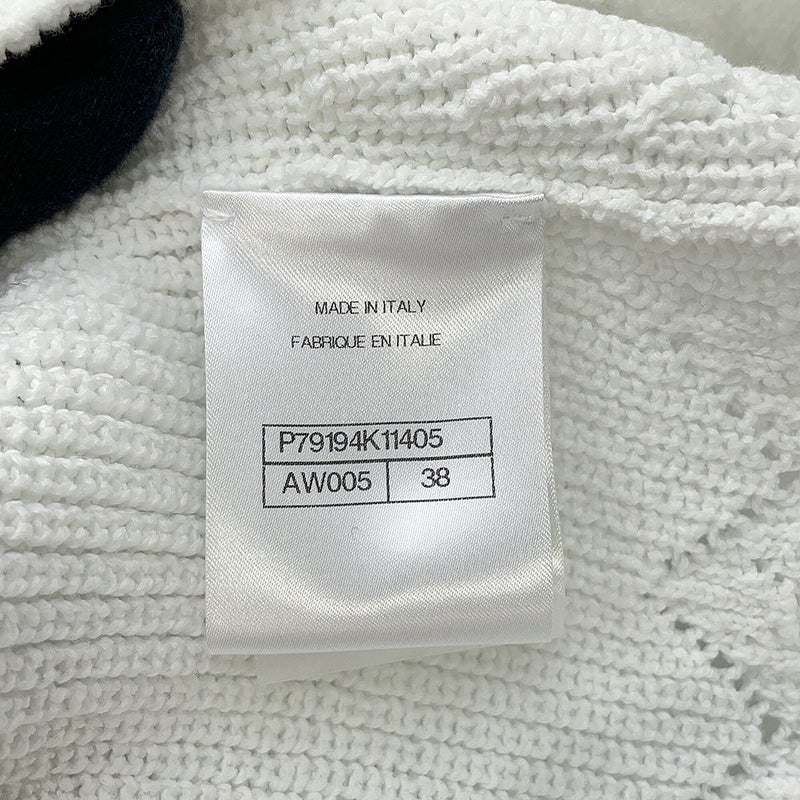 シャネル カーディガン ココマーク コットン レディースサイズ38 P79194 CHANEL 白
