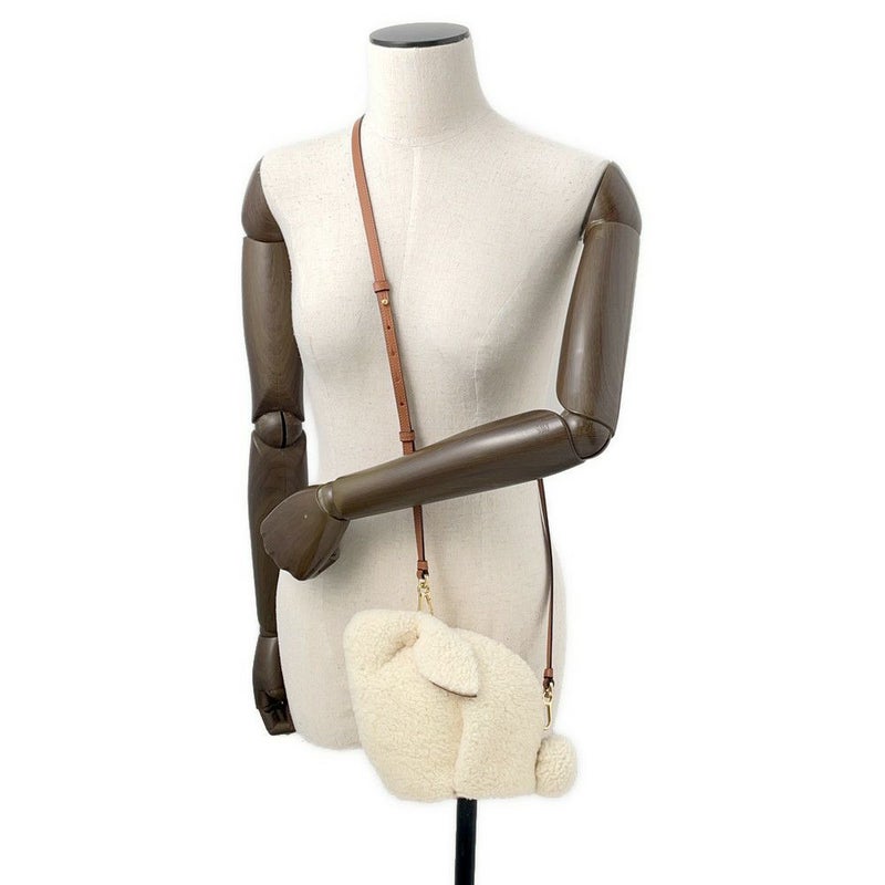 ロエベ ショルダーバッグ バニーバッグ ミニ アニマル シアリング 121.67.T35 LOEWE ウサギ