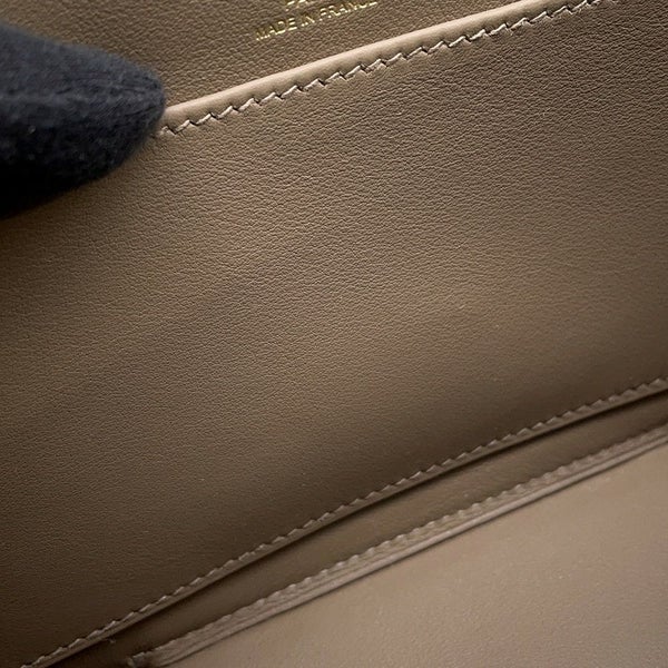 エルメス ショルダーバッグ ゲタ エトゥープ/ゴールド金具 シェブルミゾル B刻印 HERMES バッグ