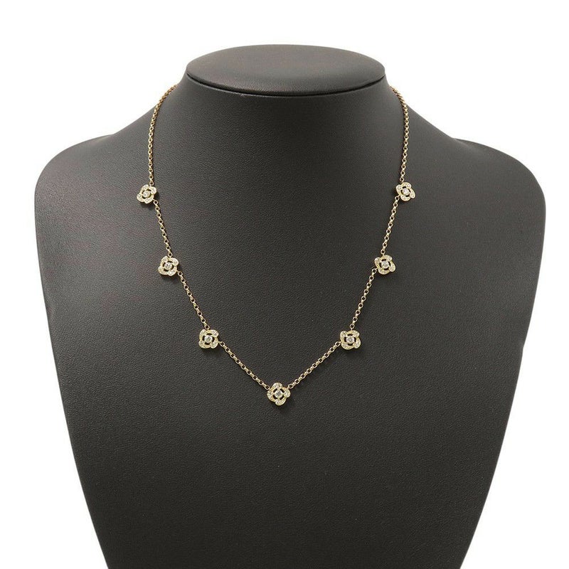 モニッケンダム ネックレス イングリッシュローズ 7モチーフ ダイヤモンド 計1.12ct K18YGイエローゴールド MONNICKENDAM