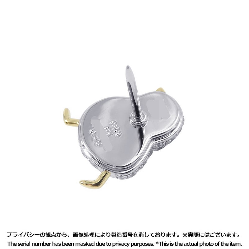 ギメル ブローチ ひよこ ピンブローチ ダイヤモンド 計1.043ct/ブルーサファイヤ 計0.021ct K18YGイエローゴールド/Pt950プラチナ gimel