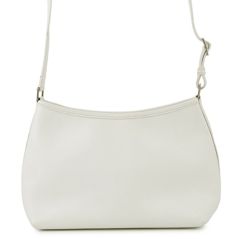 エルメス ショルダーバッグ ベルランゴPM ホワイト/シルバー金具 エプソン □B刻印 HERMES 白