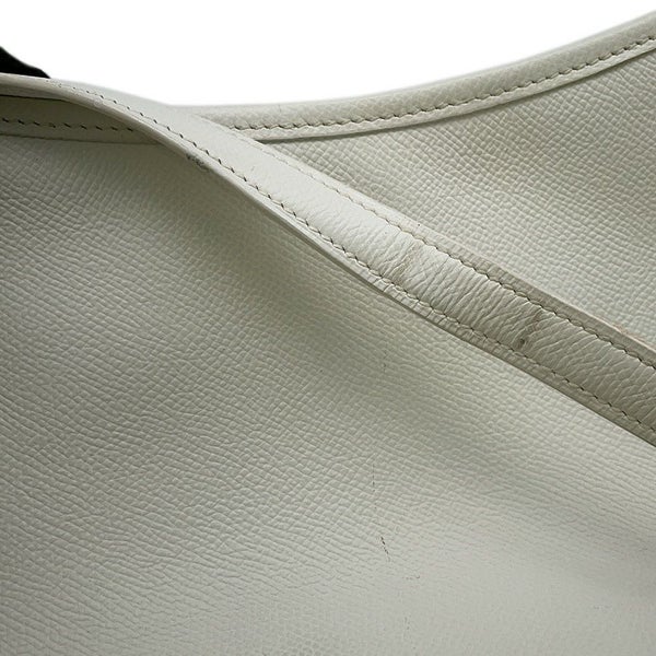 エルメス ショルダーバッグ ベルランゴPM ホワイト/シルバー金具 エプソン □B刻印 HERMES 白