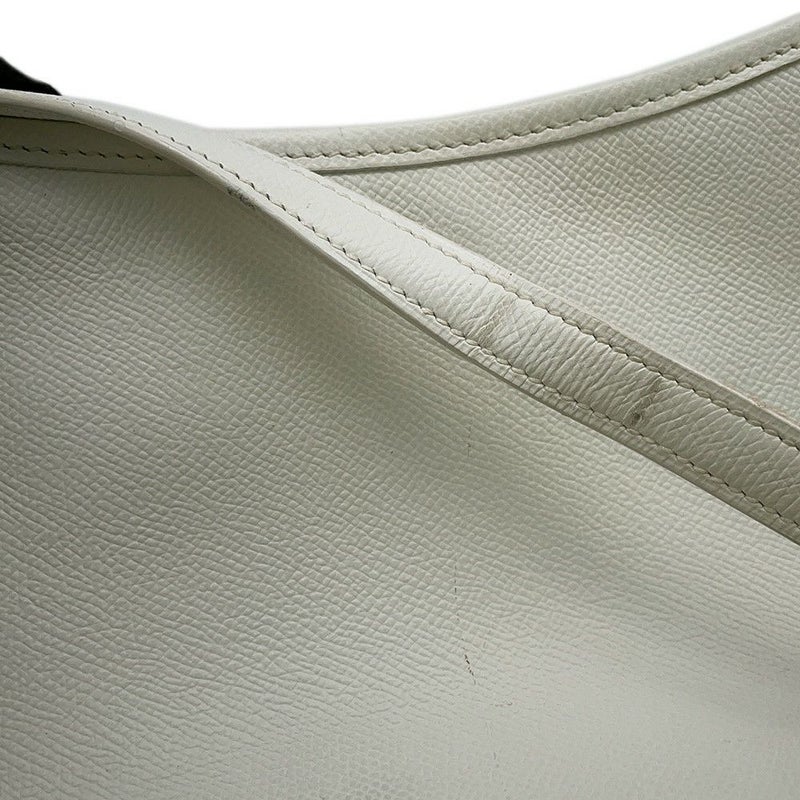 エルメス ショルダーバッグ ベルランゴPM ホワイト/シルバー金具 エプソン □B刻印 HERMES 白
