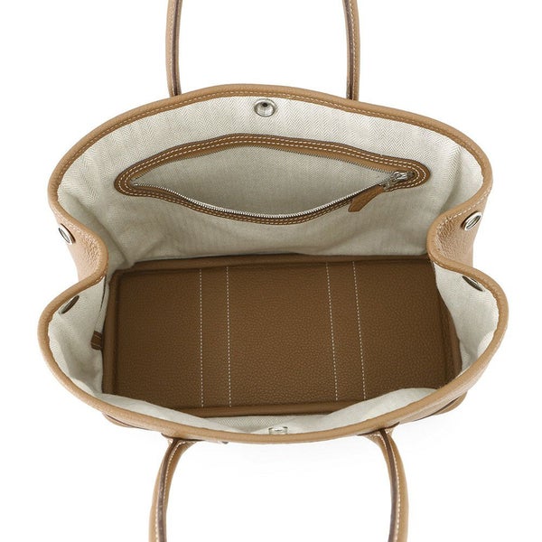 エルメス トートバッグ ガーデンパーティTPM ゴールド/シルバー金具 ネゴンダ W刻印