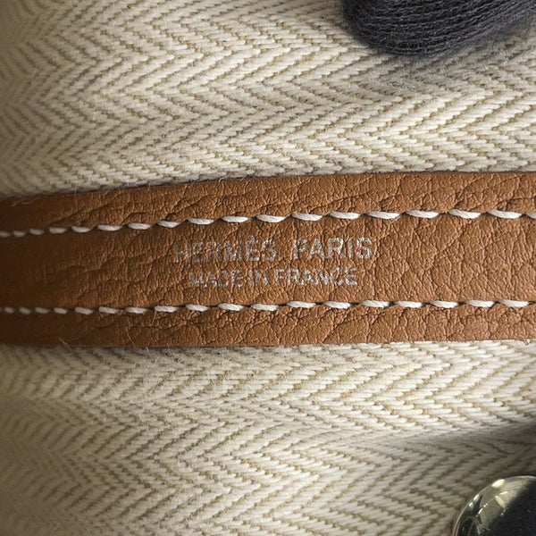 エルメス トートバッグ ガーデンパーティTPM ゴールド/シルバー金具 ネゴンダ W刻印