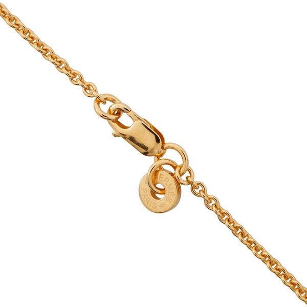 エルメス ネックレス コル H ブラック/ゴールド金具 HERMES アクセサリー 黒