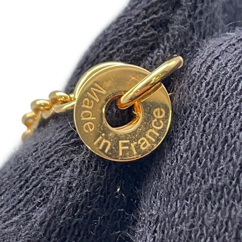 エルメス ネックレス コル H ブラック/ゴールド金具 HERMES アクセサリー 黒