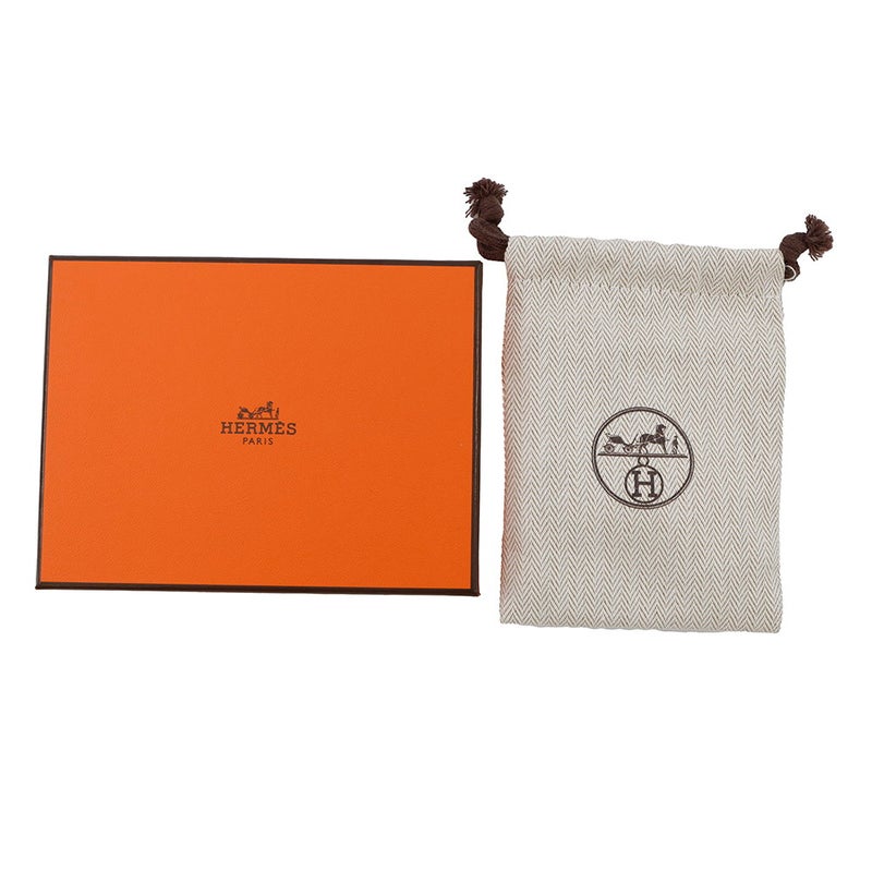 エルメス ネックレス コル H ブラック/ゴールド金具 HERMES アクセサリー 黒