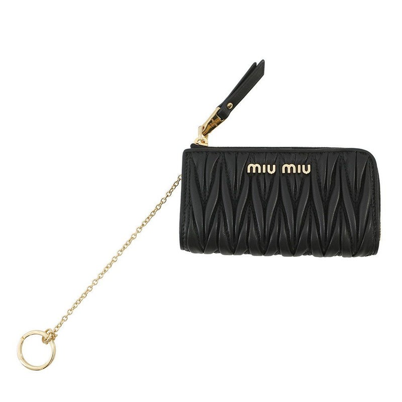 ミュウミュウ コインケース マテラッセ レザー 5PP026 Miu Miu キーケース