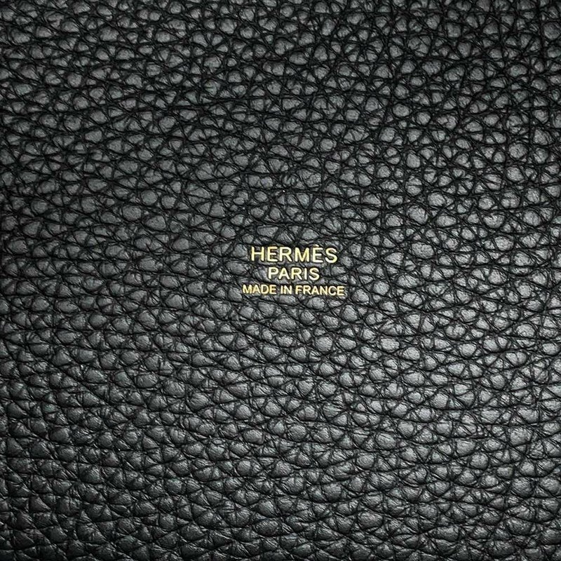 エルメス ハンドバッグ ピコタンロックPM ブラック/ゴールド金具 トリヨンクレマンス W刻印 黒