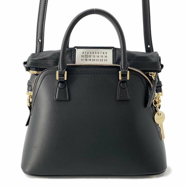 メゾンマルジェラ ハンドバッグ 5AC ミニ レザー S56WG0082 Maison Margiela 2wayショルダー 黒