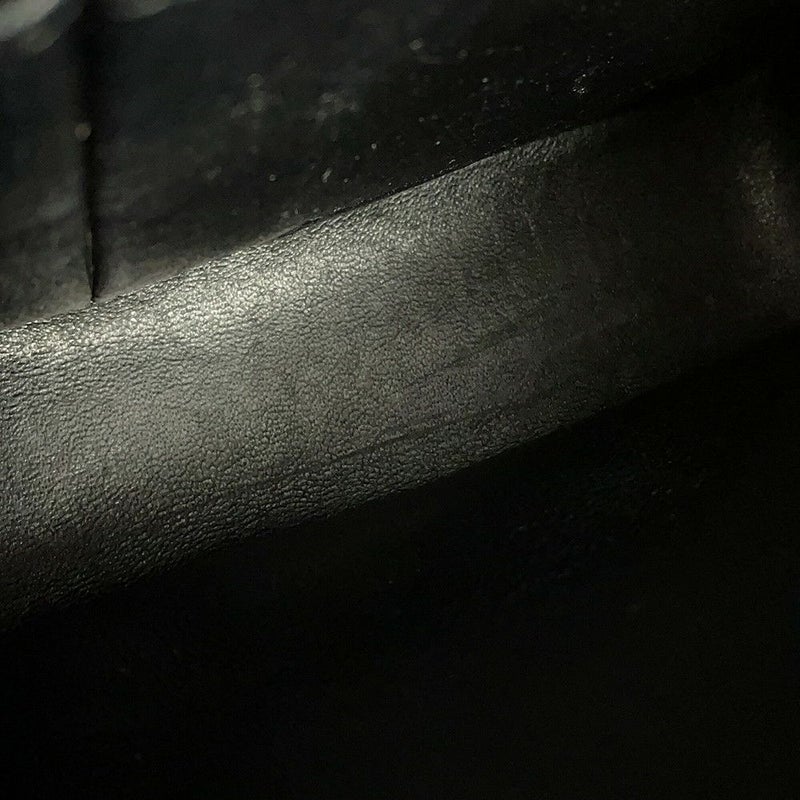 シャネル チェーンショルダーバッグ COCOプリント マトラッセ25 ココマーク ダブルチェーン キャンバス A01112 CHANEL 黒