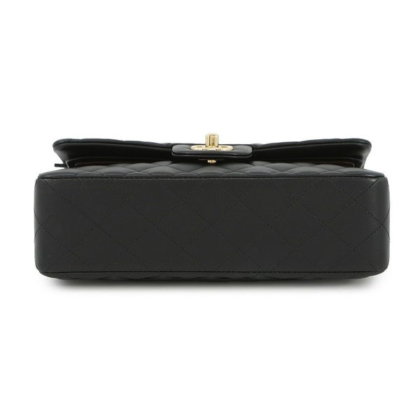 シャネル チェーンショルダーバッグ マトラッセ23 ココマーク ダブルチェーン ラムスキン A01113 CHANEL 黒