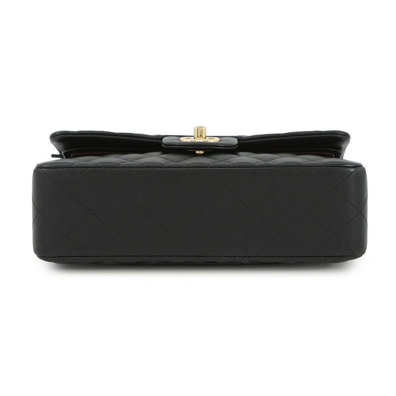 シャネル チェーンショルダーバッグ マトラッセ23 ココマーク ダブルチェーン ラムスキン A01113 CHANEL 黒