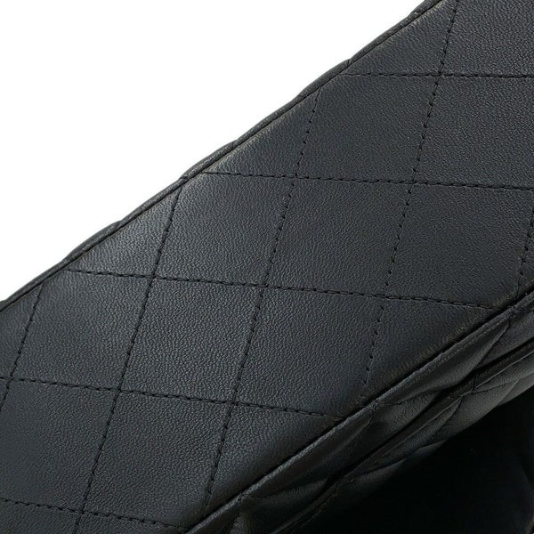 シャネル チェーンショルダーバッグ マトラッセ23 ココマーク ダブルチェーン ラムスキン A01113 CHANEL 黒