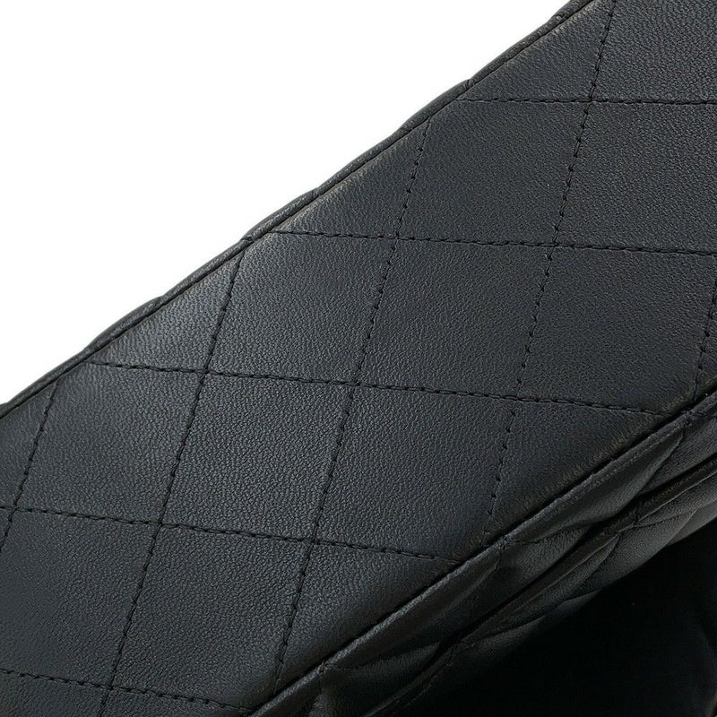 シャネル チェーンショルダーバッグ マトラッセ23 ココマーク ダブルチェーン ラムスキン A01113 CHANEL 黒