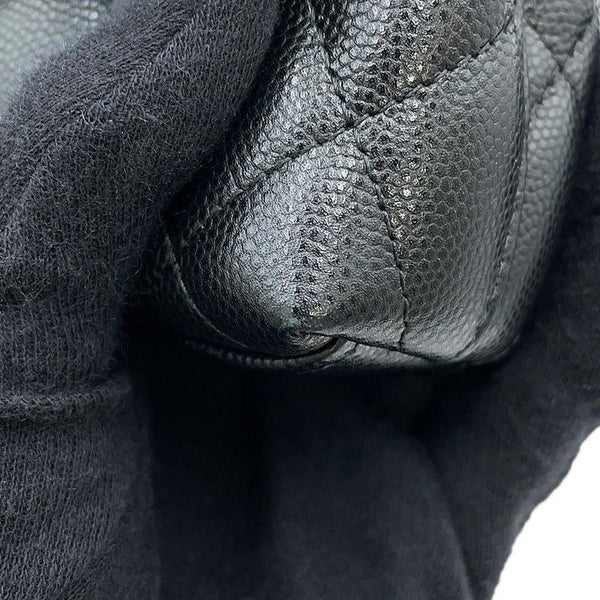 シャネル ハンドバッグ マトラッセ ココハンドル ミニミニ キャビアスキン AP4244 2way 黒