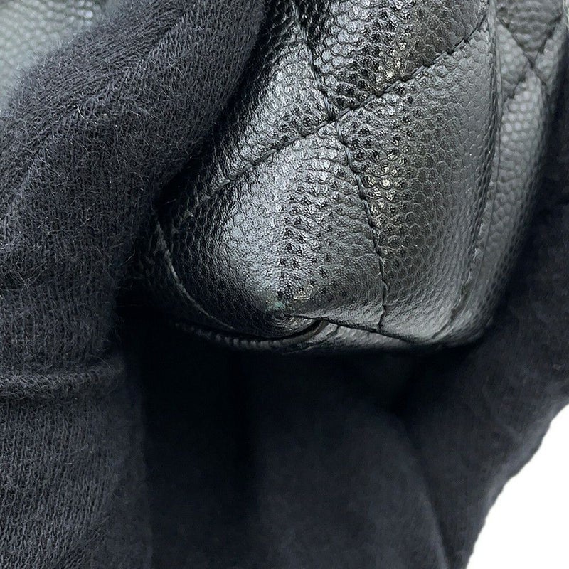 シャネル ハンドバッグ マトラッセ ココハンドル ミニミニ キャビアスキン AP4244 2way 黒