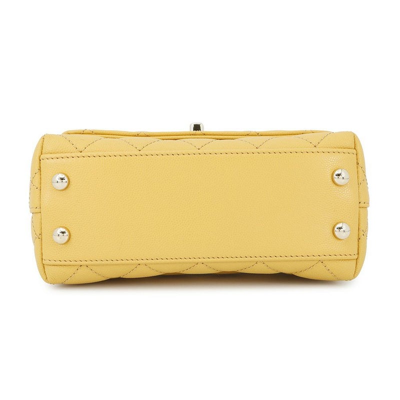 シャネル ハンドバッグ ココマーク ココハンドル マトラッセ ミニ キャビアスキン リザード AS2215 CHANEL 2way