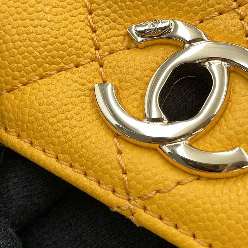 シャネル ハンドバッグ ココマーク ココハンドル マトラッセ ミニ キャビアスキン リザード AS2215 CHANEL 2way