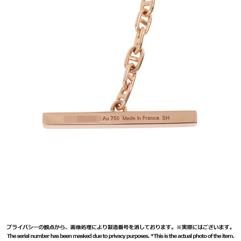 エルメス ブレスレット シェーヌ・ダンクル・コントゥール ダイヤモンド 33P 計0.16ct K18PGピンクゴールド サイズSH HERMES