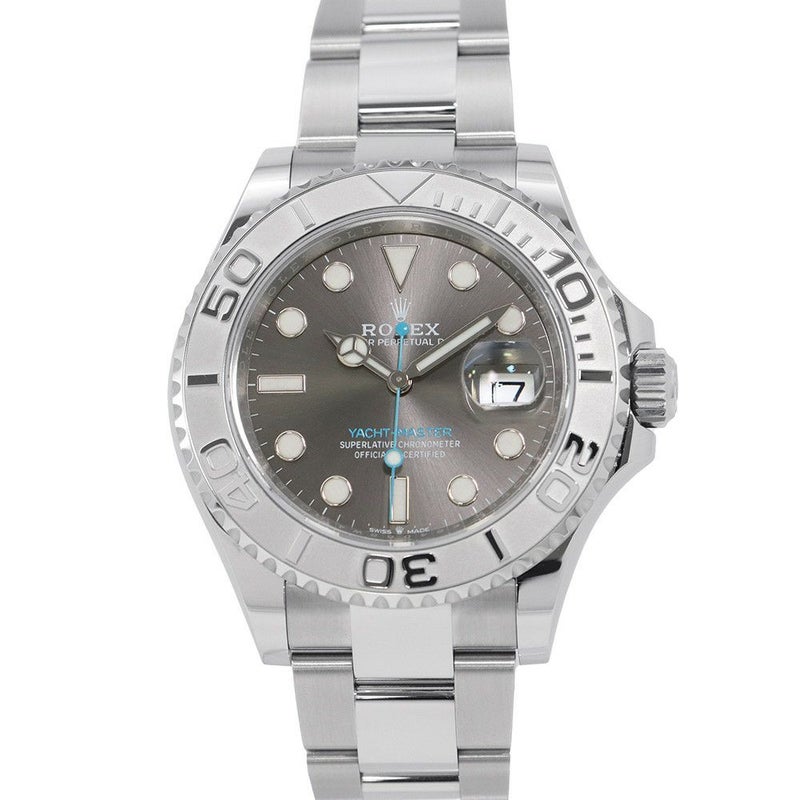 ロレックス ヨットマスター ロレジウム SS/プラチナ ランダムシリアル ルーレット 126622 ROLEX 腕時計 スレート文字盤