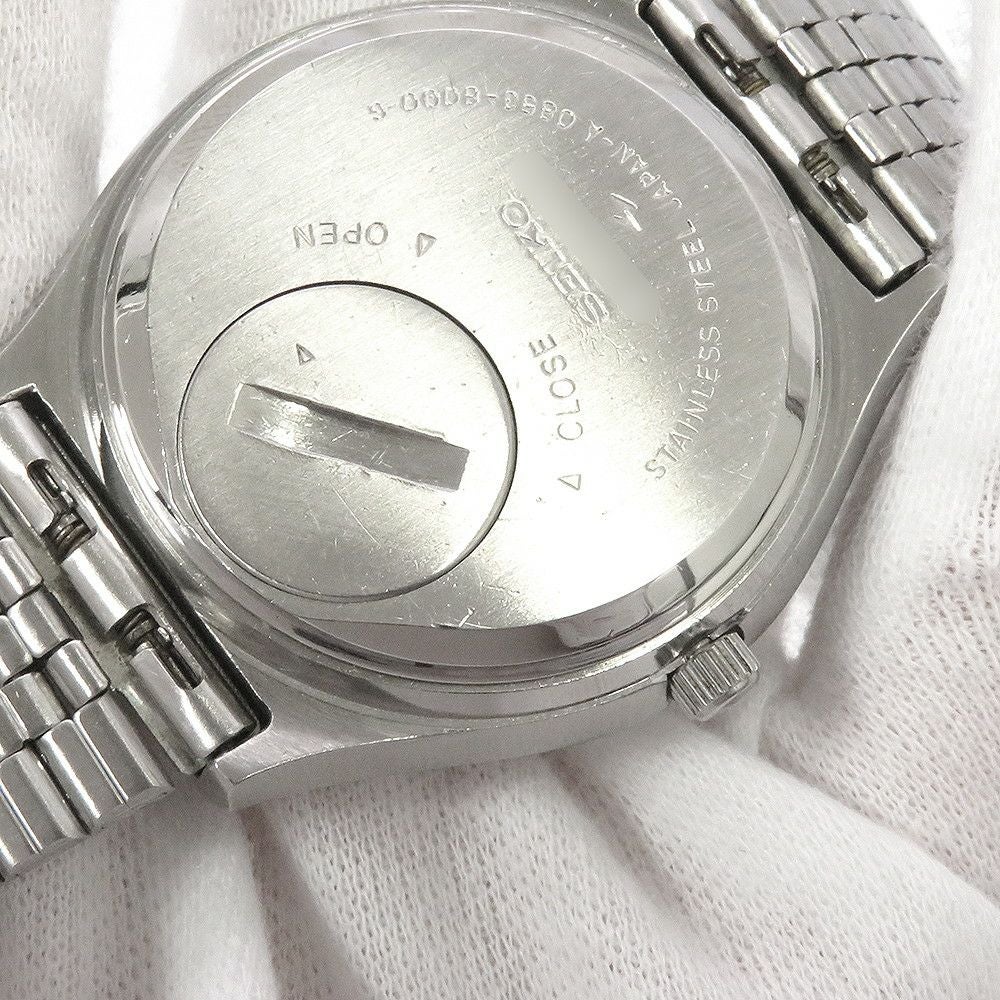 セイコー キングクォーツ 0853-8000 SEIKO クォーツ 腕時計 ブルー文字