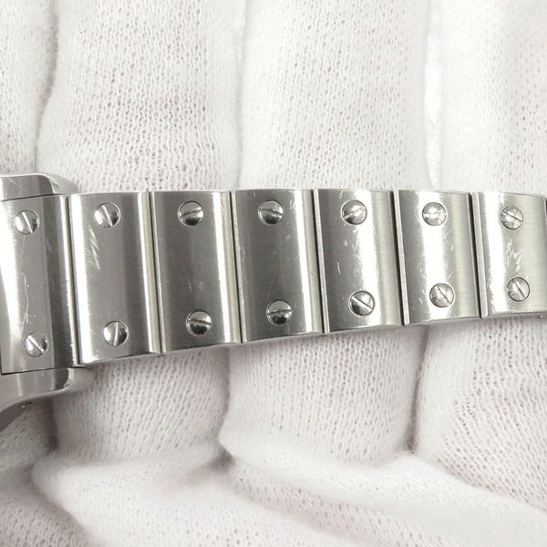 カルティエ サントス ガルベ SM W20017D6 Cartier 腕時計 クォーツ ウォッチ アイボリー文字盤