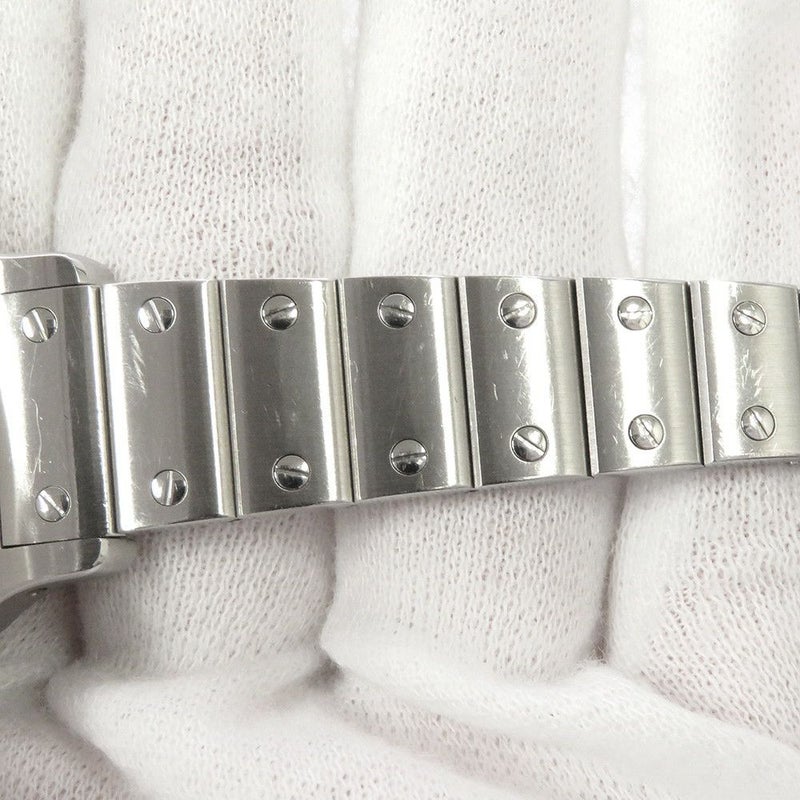 カルティエ サントス ガルベ SM W20017D6 Cartier 腕時計 クォーツ ウォッチ アイボリー文字盤