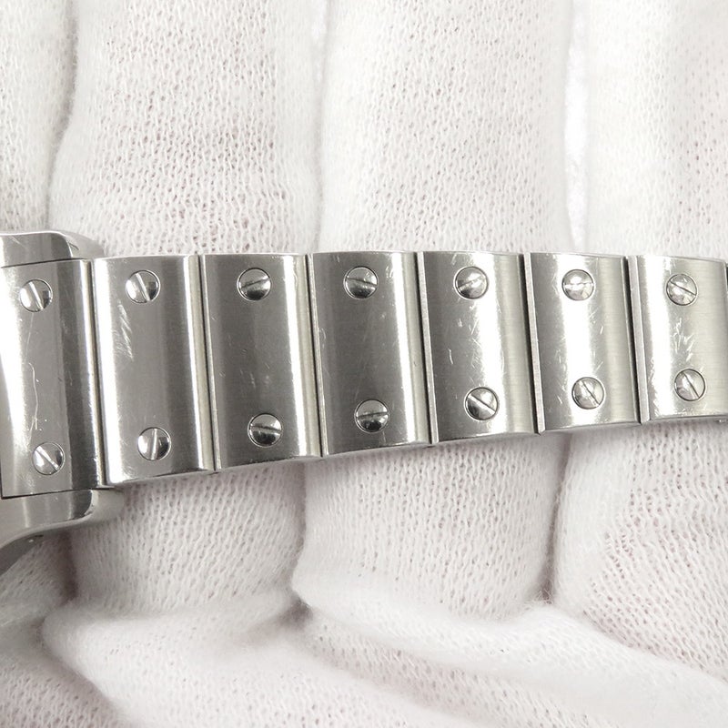 カルティエ サントス ガルベ SM W20017D6 Cartier 腕時計 クォーツ ウォッチ アイボリー文字盤