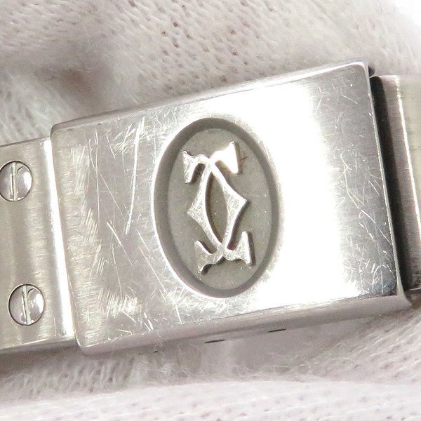 カルティエ サントス ガルベ SM W20017D6 Cartier 腕時計 クォーツ ウォッチ アイボリー文字盤