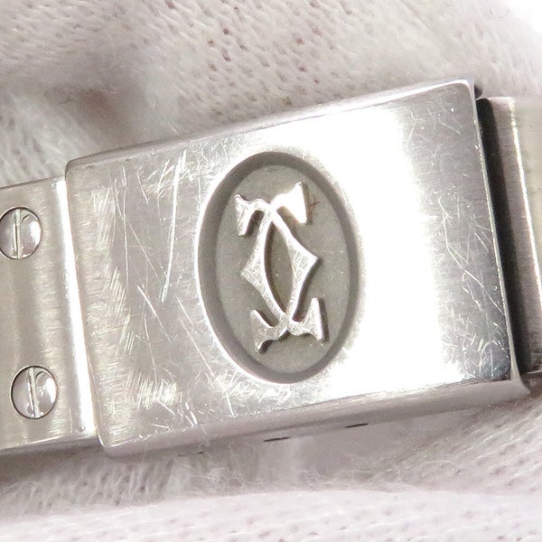 カルティエ サントス ガルベ SM W20017D6 Cartier 腕時計 クォーツ ウォッチ アイボリー文字盤