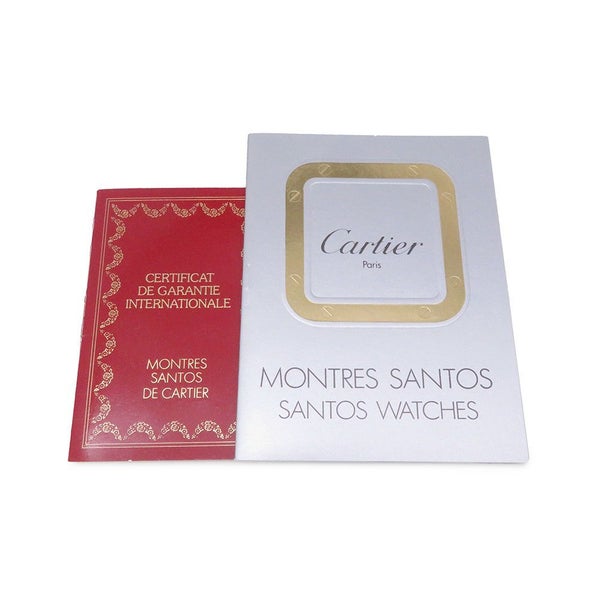 カルティエ サントス ガルベ SM W20017D6 Cartier 腕時計 クォーツ ウォッチ アイボリー文字盤