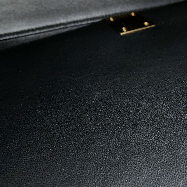 セリーヌ ハンドバッグ トラペーズ フェルト レザー CELINE 黒