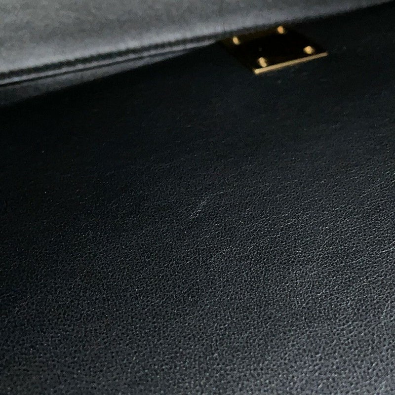 セリーヌ ハンドバッグ トラペーズ フェルト レザー CELINE 黒